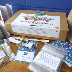 Grow Your Own Chilli Peppers Chilli Grow kit Chilli Pepper Collection Chili Varieties Variety Kit image 4