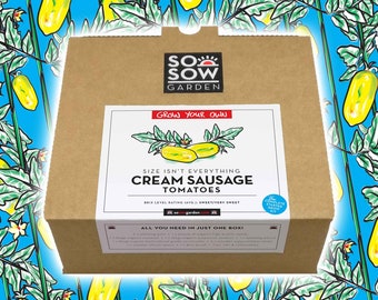Grow Your Own Tomatoes - Tomato Grow kit - Cream Sausage Tomatoes - Tomato Seeds - Hen Party Gift - Rude Gift