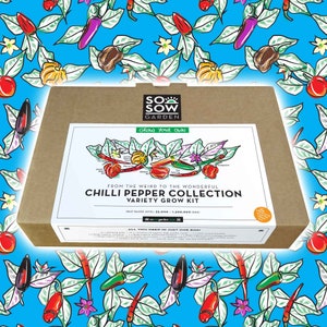 Grow Your Own Chilli Peppers Chilli Grow kit Chilli Pepper Collection Chili Varieties Variety Kit image 1