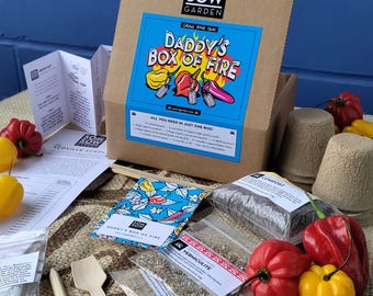 Dad's Chilli Pepper Grow Kit, Father's Day Gift, Dad's Birthday Present, Gardening Gift For Dads Day