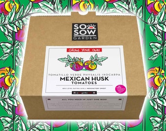 Grow Your Own Tomatoes - Tomato Grow kit - Mexican Husk Tomatoes - Tomato Seeds - Mexican Cooking Gift