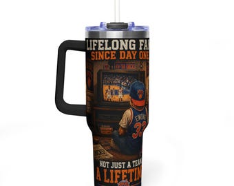Lifelong Fan Since Day One Vacuum Tumbler 40oz | Sports Memorabilia Design