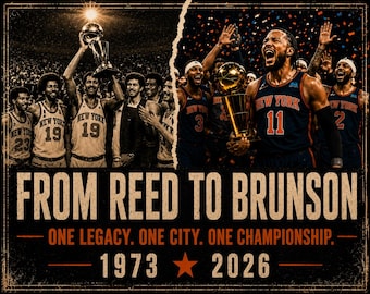 From Reed to Brunson Collector's Print | Championship Legacy Poster | Man Cave Wall Art