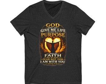 God Gave Me Purpose Faith Warrior T-Shirt | Inspirational Christian Tee