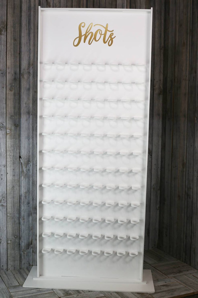 Shots Wall Shot Wall 1.9m Tall Holds 96 Shot Glasses. With Etsy