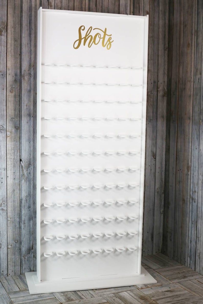 Shots Wall Shot Wall 1.9m Tall Holds 96 Shot Glasses. With Etsy