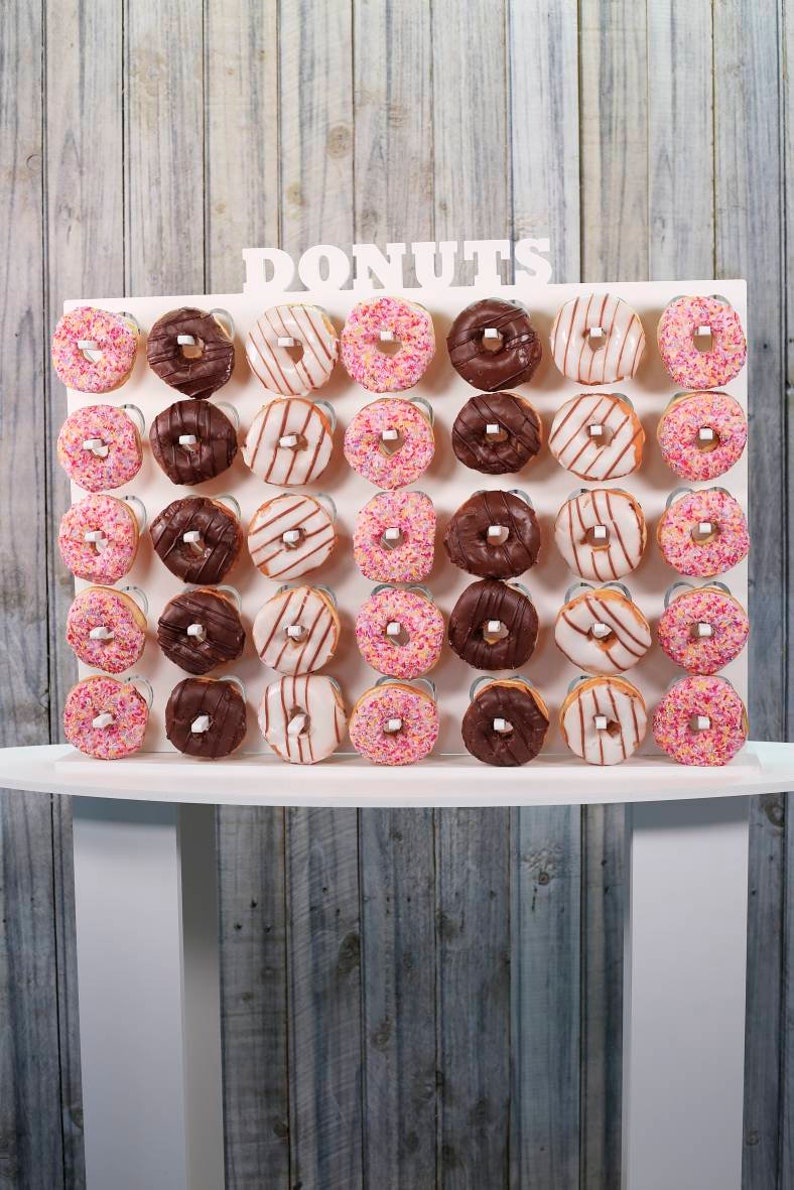 Donut Wall Doughnut Wall Holds 3570 Donuts 73cm x 60cm White Etsy