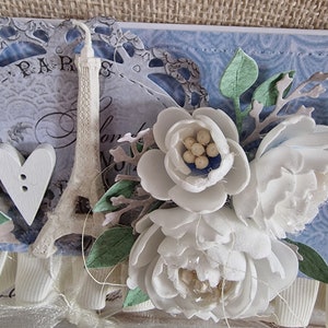 Handgefertigte  3D Grußkarte  zur Hochzeit.