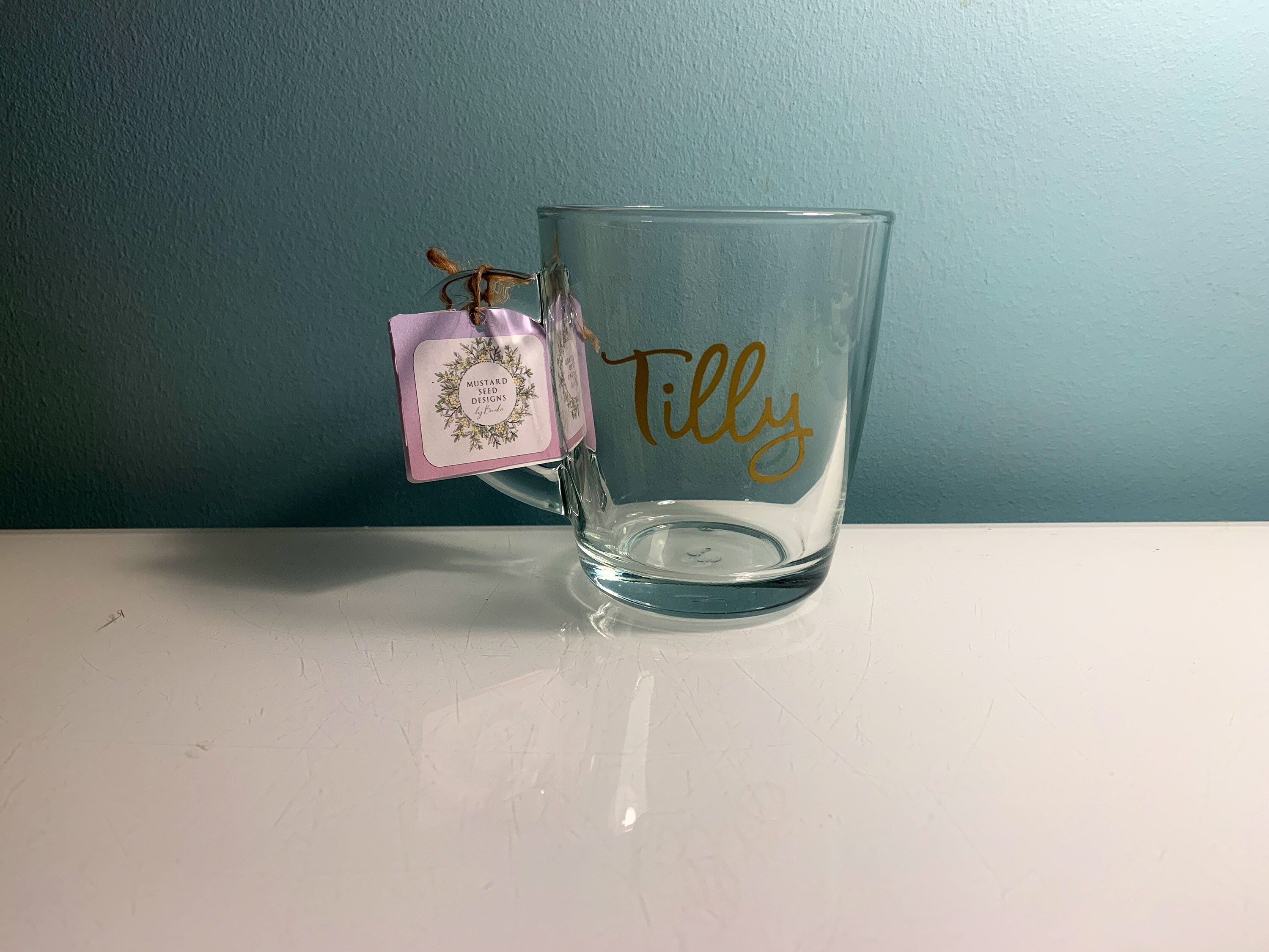 Hand Finished Glazed Custom Mugs Personalised vinyl name mug Etsy