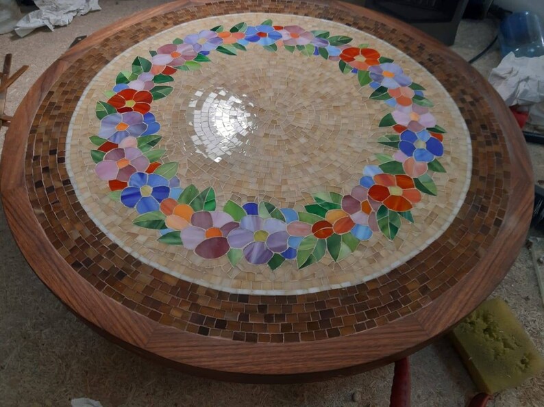 Mosaic table Etsy