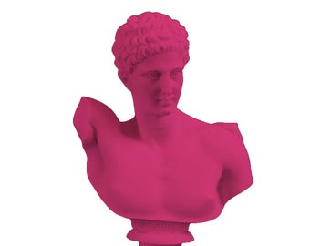 Statue d’Hermès, Sculpture pop art, Buste grec, 30cm-12in,