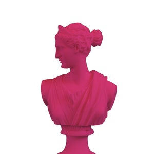 Artemis Statue, Greek Bust, Roman Bust, Pop Art, Andy Warhol, Greek Statue, Feminist Art, Lesbian Art, Lgbt Art, Gay Pride, 15cm-6in