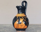 Greek Pottery Vase Handmade Ceramic Amphora, Ancient Greek Vase, 14cm-5.5in