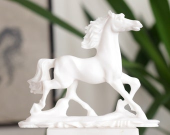 Horse Statue, Horse Sculpture, Marble Sculpture, Horse Figurine, Horse Lover Gift, 15cm/ 6in