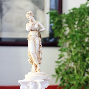 Persephone Statue, Greek Mythology Goddess, Greek Statue, Marble Sculpture, Handmade Figurine, 16cm-6.3in