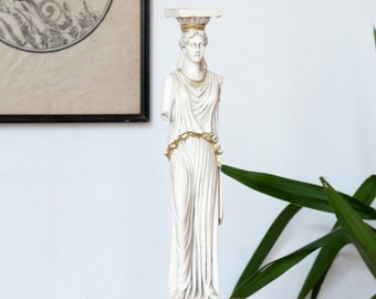 Caryatid Greek Statue Ancient Greek Marble Sculpture, 37cm/15"