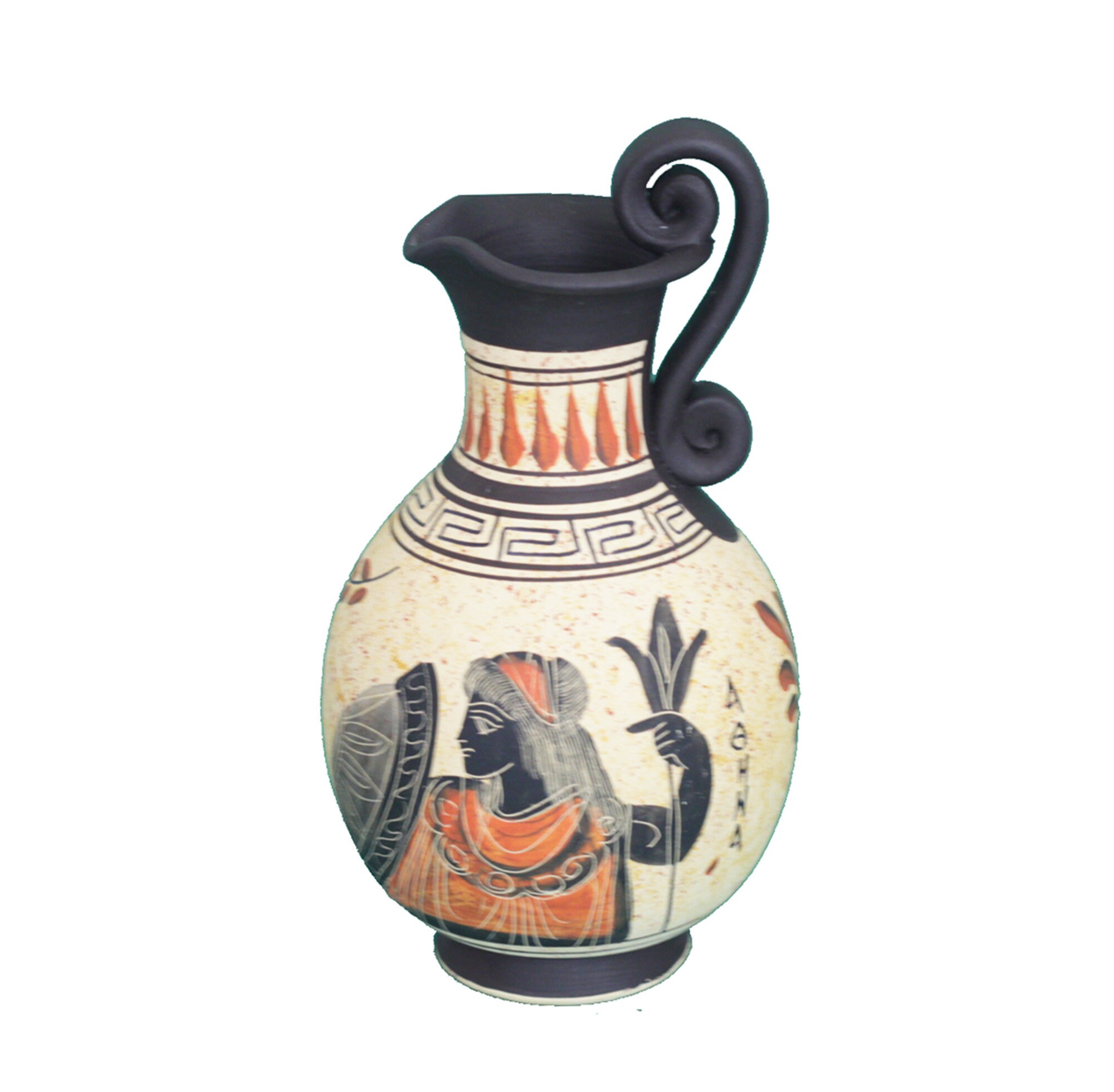 Athena Goddess Vase Greek Pottery Vase Hand Painted Ceramic Etsy UK