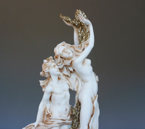 APOLLO /& DAPHNE COUPLE SCULPTURE Bonded Marble Statue Greek Love Valentine Art