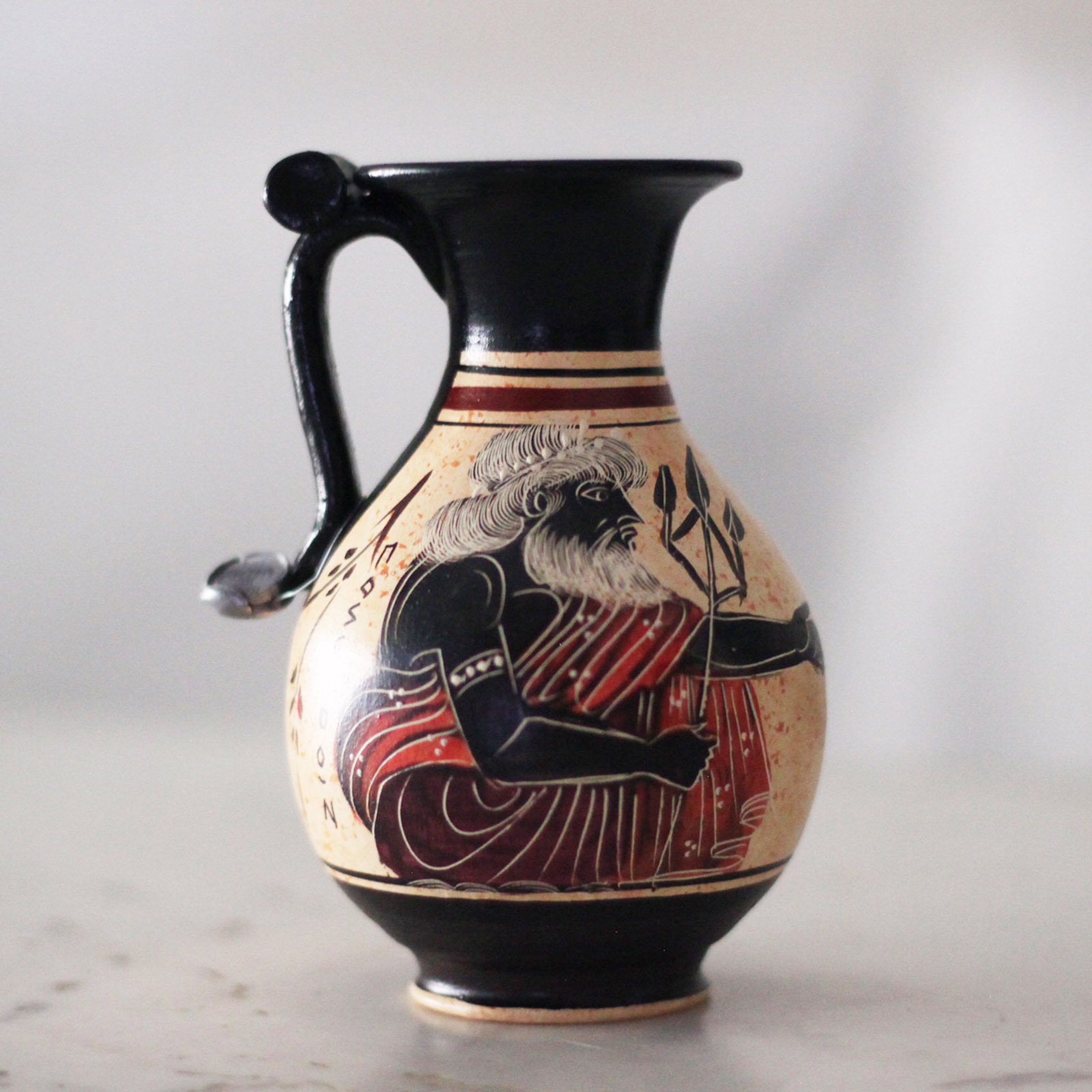 Poseidon God Neptune Greek Vase Greek Mythology Art Roman Etsy