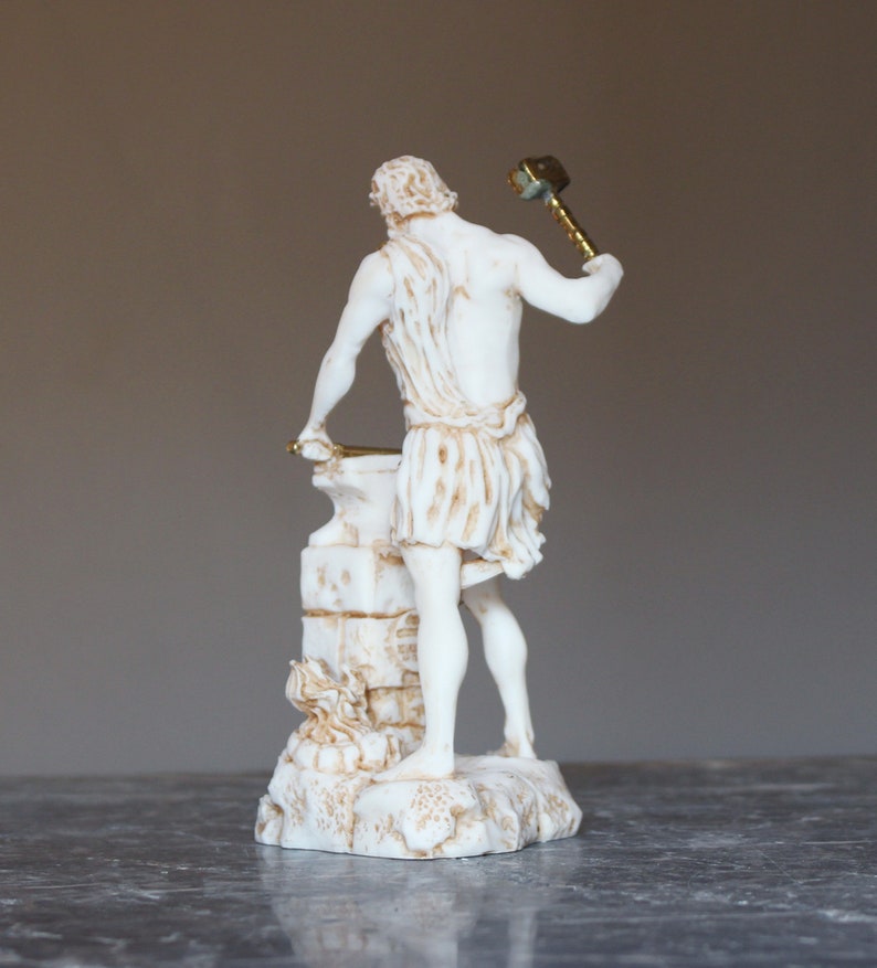 Hephaestus Statue Vulcan Greek Mythology God Of Fire God | Etsy