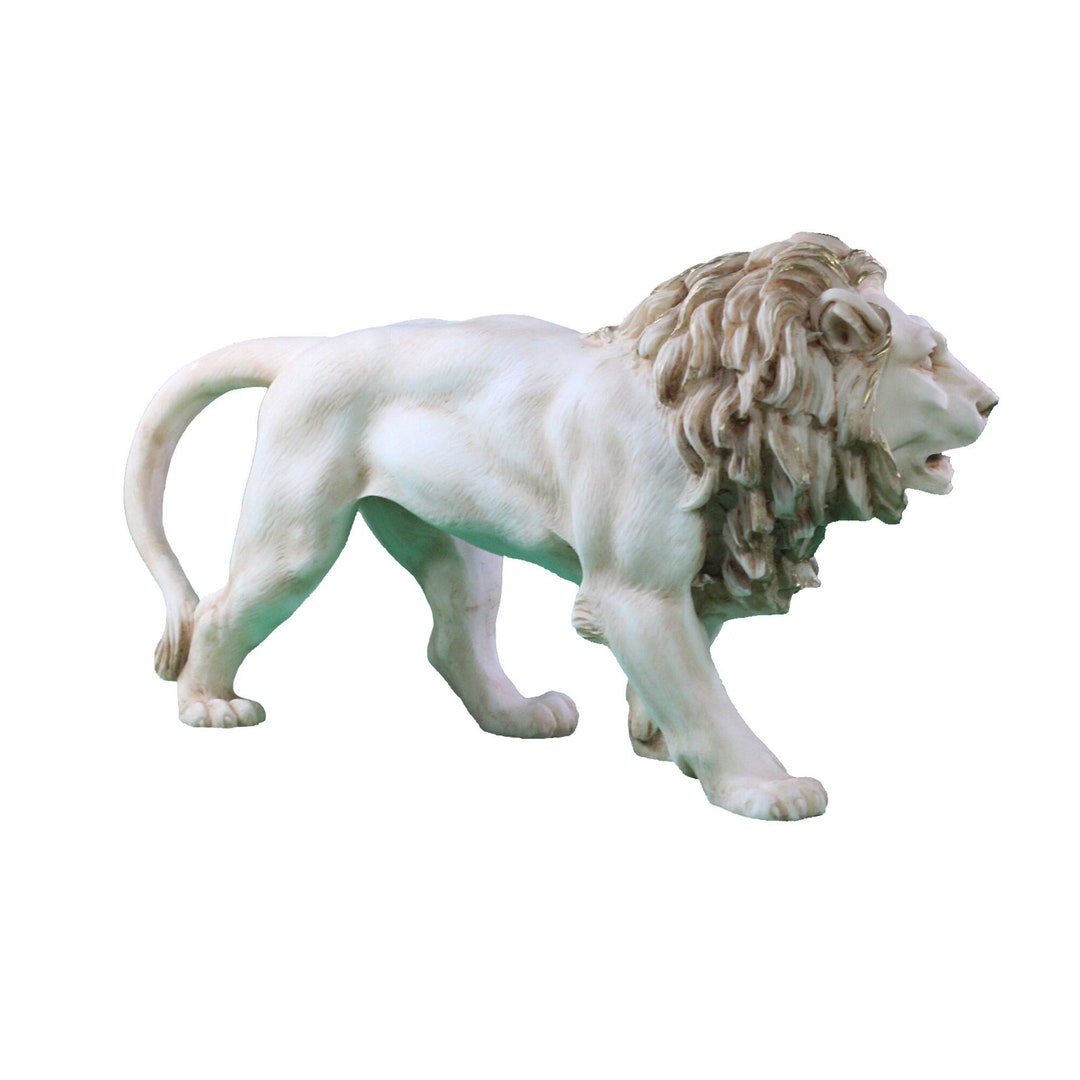 Lion Figurine Handmade Sculpture Lion Statue Home Decor Leo Zodiac Sign