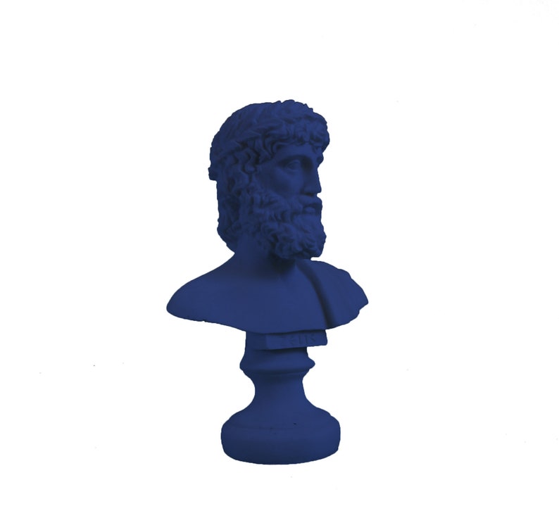 Zeus God Jupiter Statue Pop Art Greek Statue Roman Bust Etsy