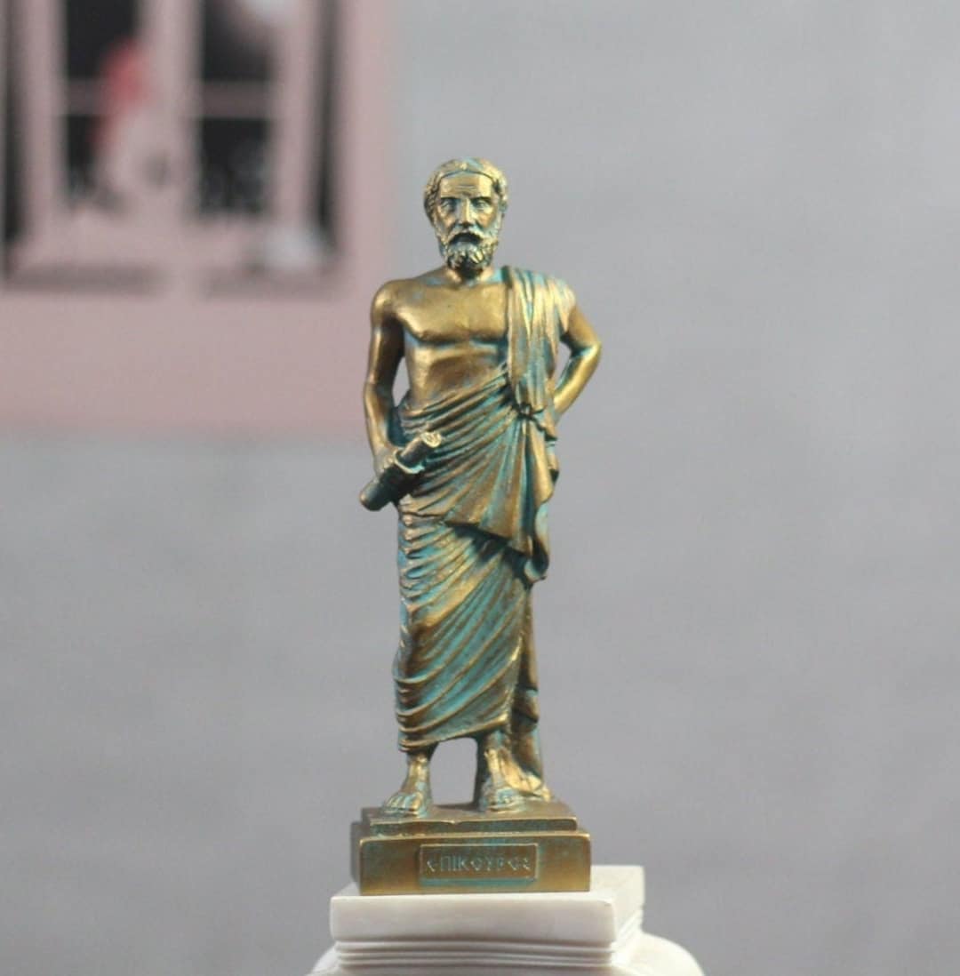 Epicurus Statue Ancient Greek Philosopher Home Decor Made in Greece - Etsy