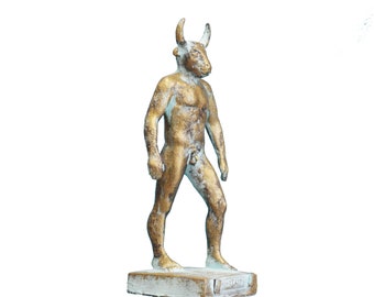 Minotaur Statue Ancient Greek Mythology Marble Sculpture