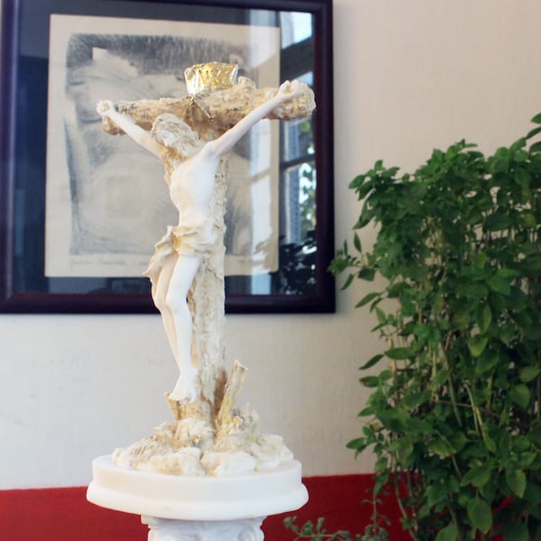 Jesus Sculpture, Christ Statue, Marble Sculpture, Jesus Christ Figurine, Catholic Figurine, 23cm-9.1in