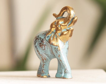 Elephant Statue  Bronze Sculpture Feng Shui Lucky Elephant Figurine