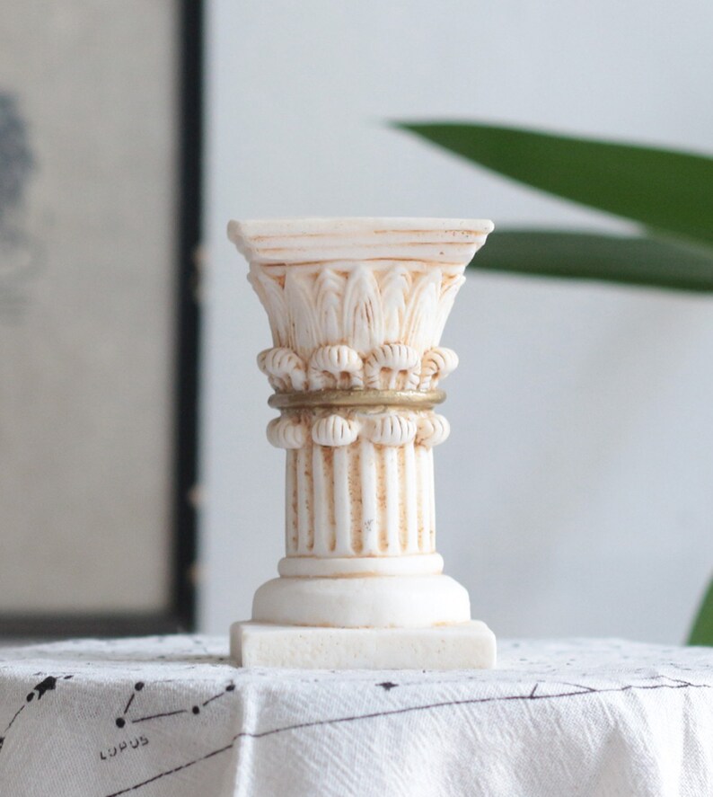 Greek Column Candle Holder Ancient Greek Decorative Pillar Etsy