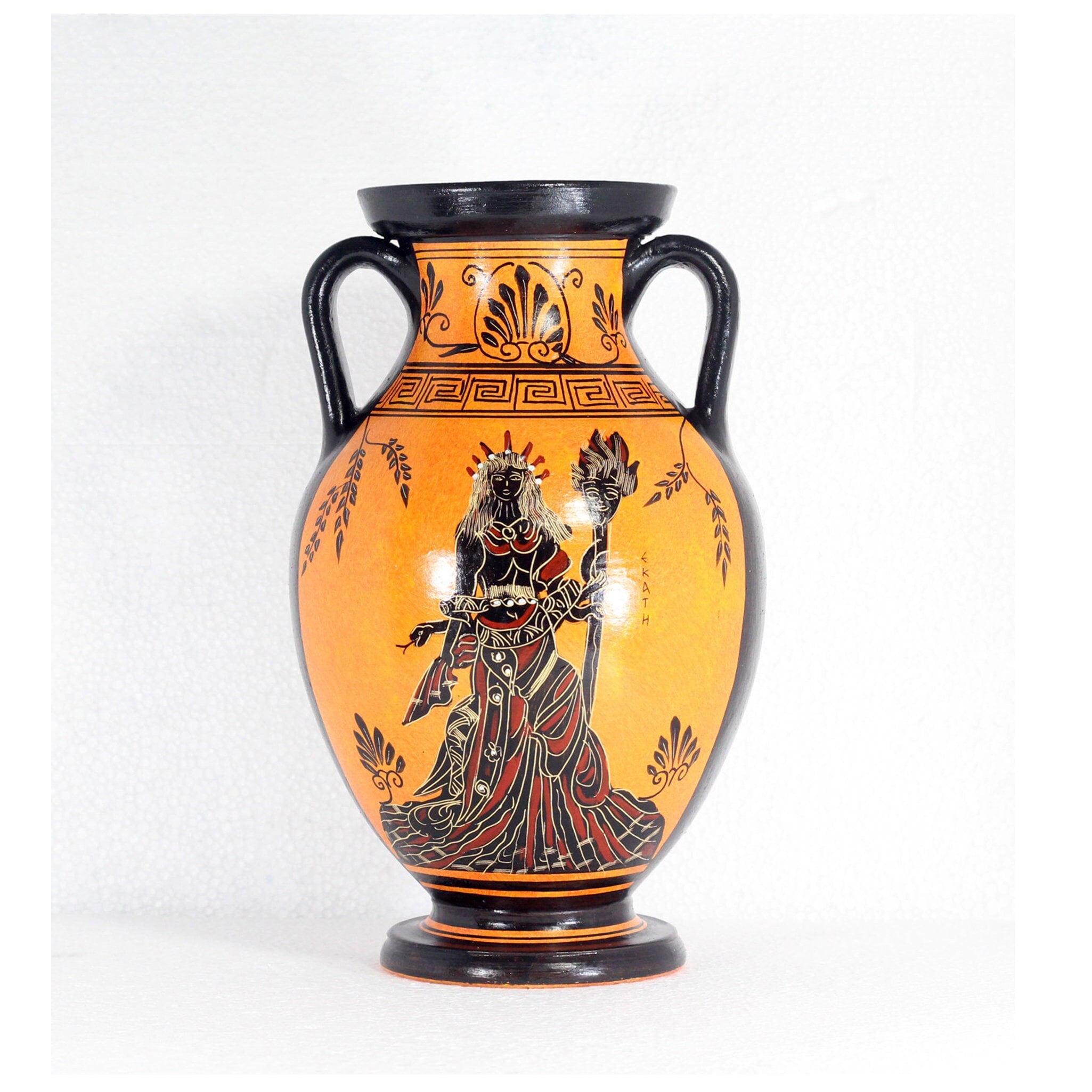 Hades and Persephone Pagan Decor Greek Pottery Vase Etsy