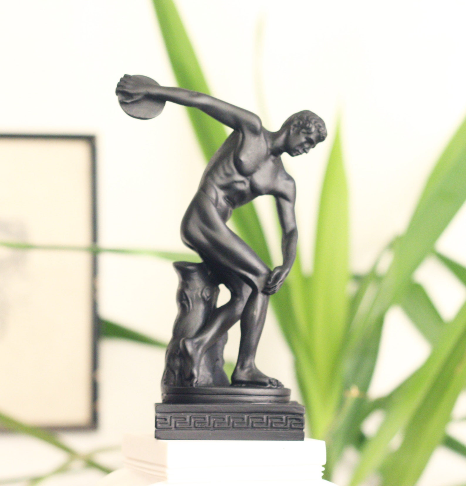 Discus Thrower Statue Ancient Greek Sculpture 15cm6in Etsy