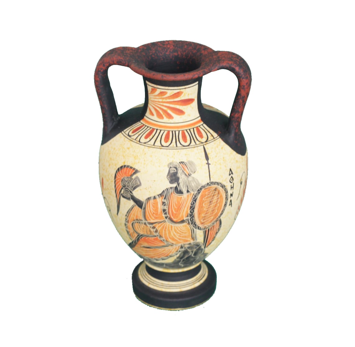Greek Vase Athena Goddess Ancient Greek Ceramic Amphora Vase Etsy