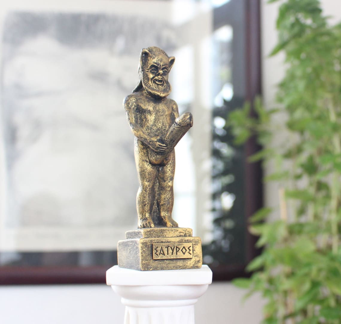 Satyr Statue Big Dick Figurine Phallus Art Penis Art Fertility Etsy