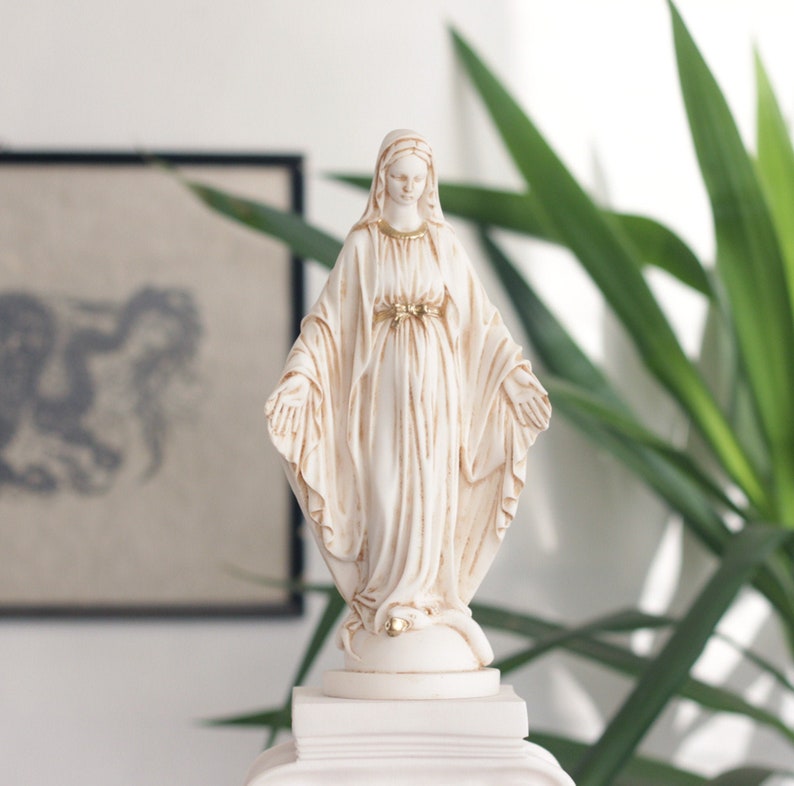 Virgin Mary Statue Catholic Statue Madonna Figurine | Etsy