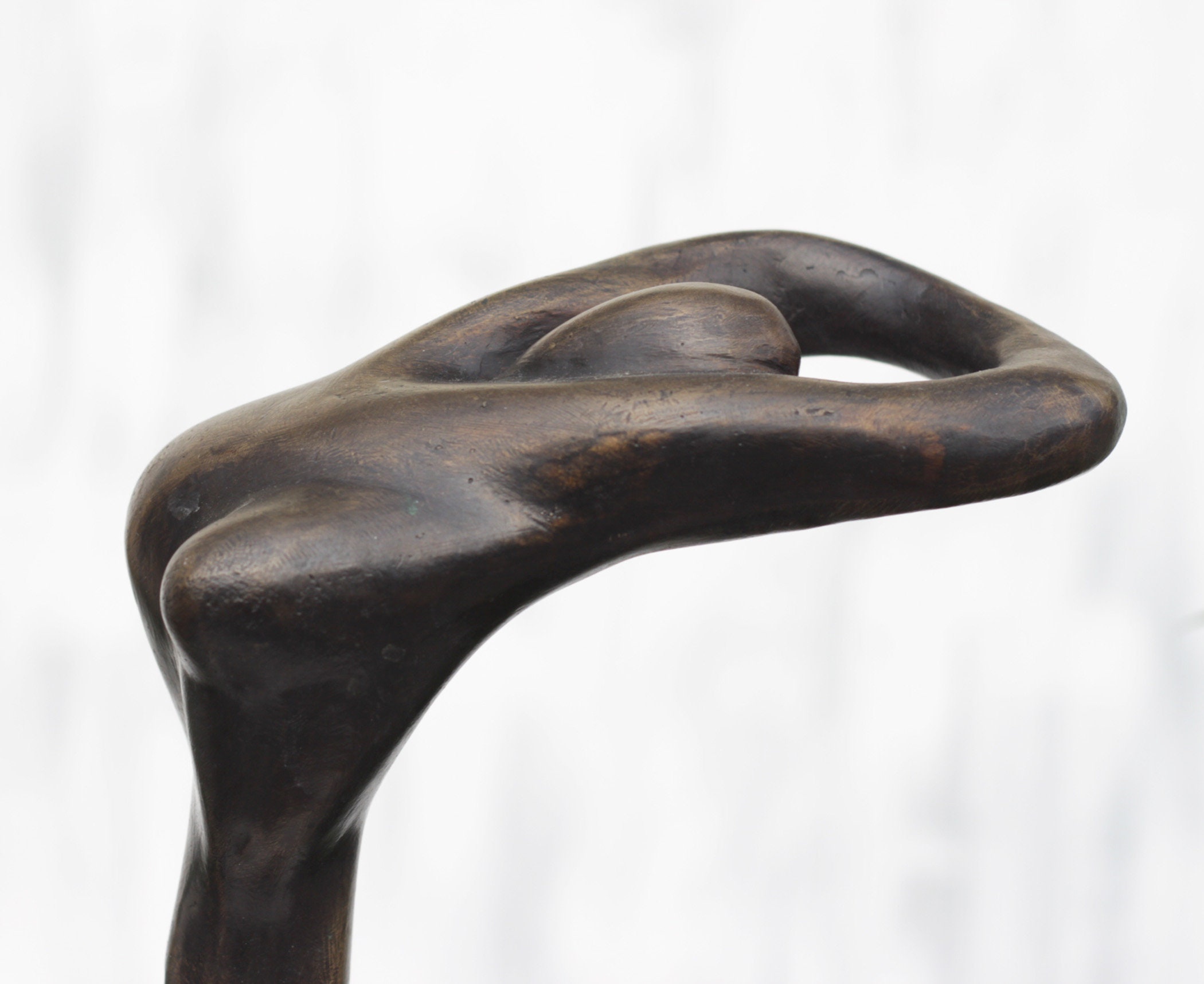 Naked Woman Art Deco Abstract Sculpture Original Bronze Sculpture