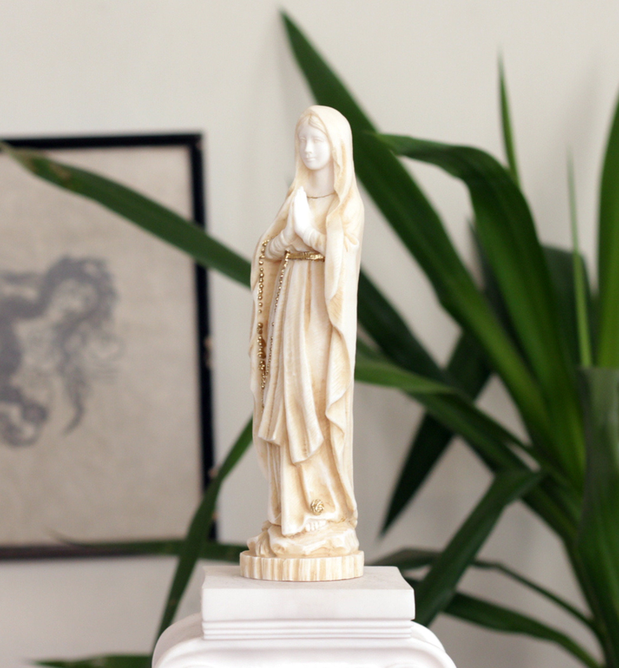 Virgin Mary Statue Catholic Statue Madonna Figurine - Etsy