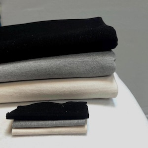 Tessuto felpato in spugna francese di cotone spesso e pesante - felpa con cappuccio in 100% cotone, pile a proiettile, 500 g/m² - spugna francese con polsini a coste in maglia pesante