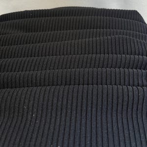 Chunky Fat Knit Ottoman Ribbing - Thick Rib Textured Fabric - Soft Stretch Cuff Rib Material - For Oversized Jumpers, Cardigans, Clothing.