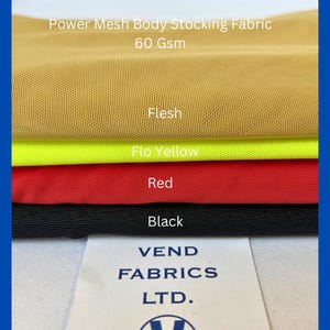 Power Mesh Body Stocking Stretch Fabric , Four Way Stretch Spandex Mesh Material , Underwear Lingerie Costume wear Lightweight Mesh Fabric.