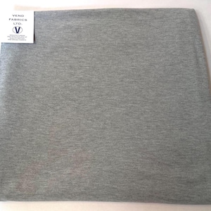 Viskose Elastan nähen Stoff - ringgesponnene weiche Stretch Viskose - Kleidermode Material - grau meliert leichter Stretch Meterware