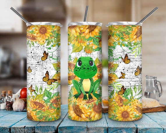 Frog flower tumbler