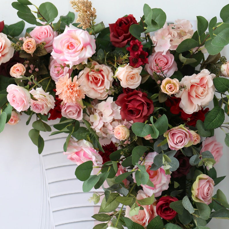 Wedding Flower Arch Wedding Corner Swag Outdoor Wedding Etsy