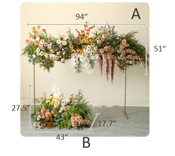 Greenery Floral Arch Swag Wedding Archway Flower Garland Etsy