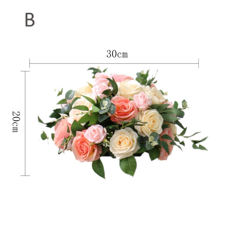 Wedding Archway Flower, Wedding Corner Swag, Outdoor Wedding Backdrop, Pink Floral Table Runner Bridal Shower Decor Floral Arch Arrangement image 6