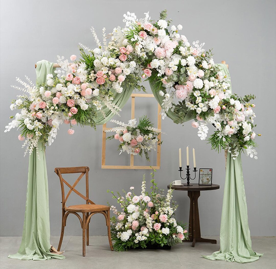 Wedding Arch , Artificial Flower Arches for Ceremony Flower Aisle ...