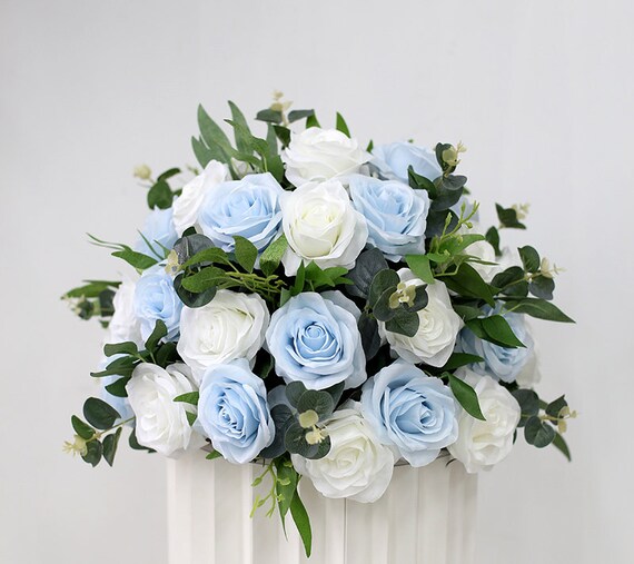 JeVenis Blaue Blumengirlande – Wildblumen-Banner Für Hochzeit, Junggesellinnenabschied & Deko