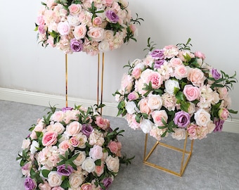 Flower Centrepiece, Floral Centrepiece, Wedding centrepiece, Large Flower centrepiece, Silk flower ball, table flower , Wedding Arrangement