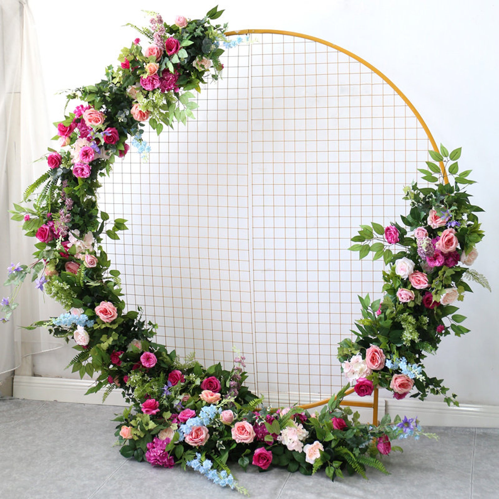 Round Arch Flower Backdrop for Photography Wedding Archway Etsy